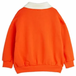 Sweat à Col Chat Coton Bio | Orange