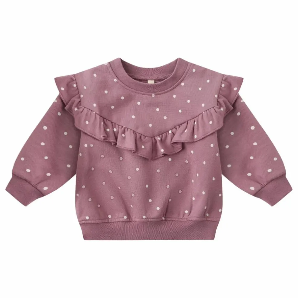 Sweat à Pois Coton Bio | Magenta