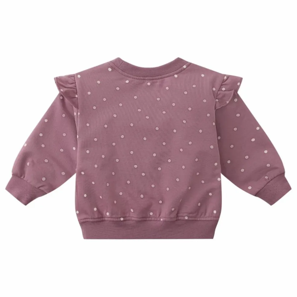 Sweat à Pois Coton Bio | Magenta