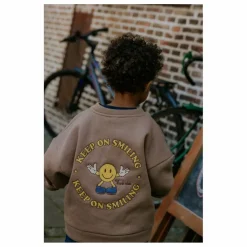Sweat Alvin Smiley Coton Bio | Taupe