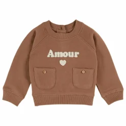 Sweat Amour Coton Bio | Noisette