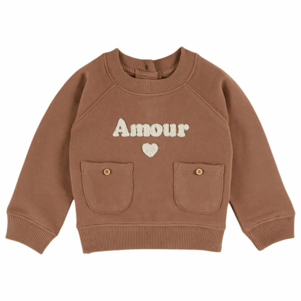 Sweat Amour Coton Bio | Noisette