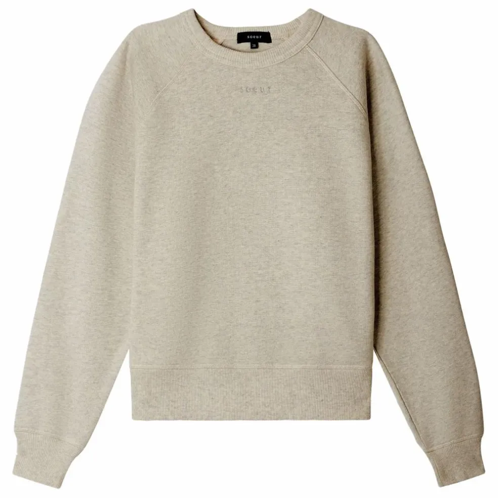 Sweat Artemis Coton Bio | Gris chiné clair