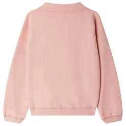 Sweat Bart Molleton Coton Bio | Rose bonbon