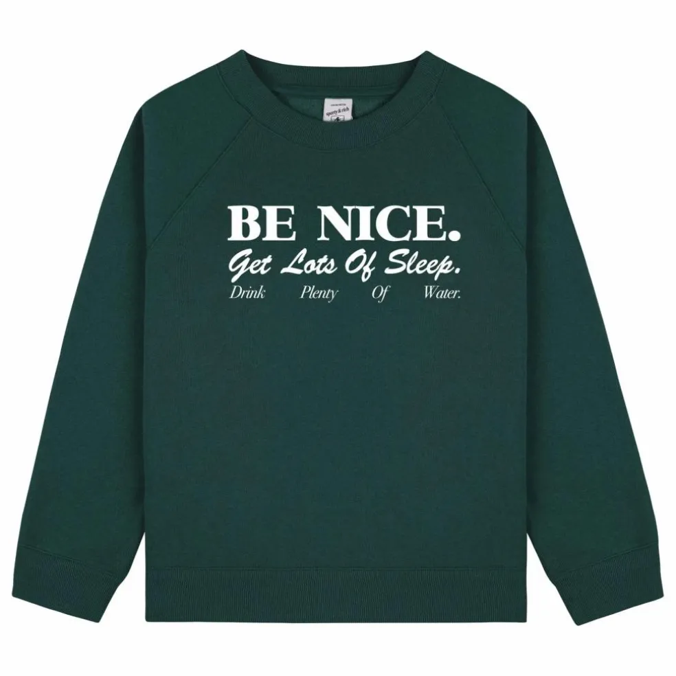 Sweat Be Nice | Vert foncé