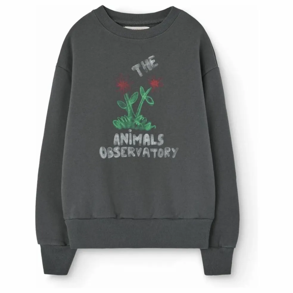 Sweat Bear Fleurs | Gris anthracite