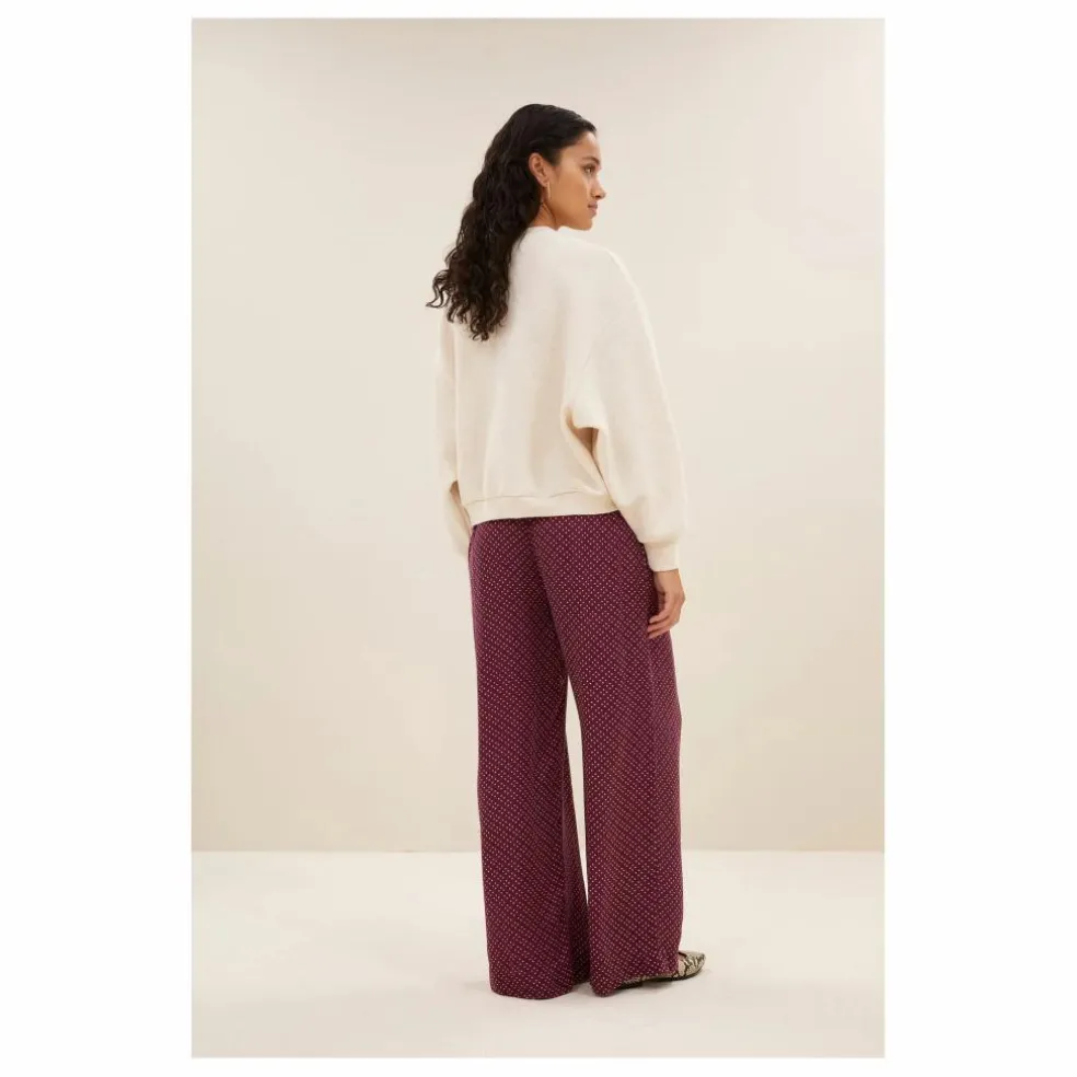 Sweat Bibi Patchwork | Ecru chiné