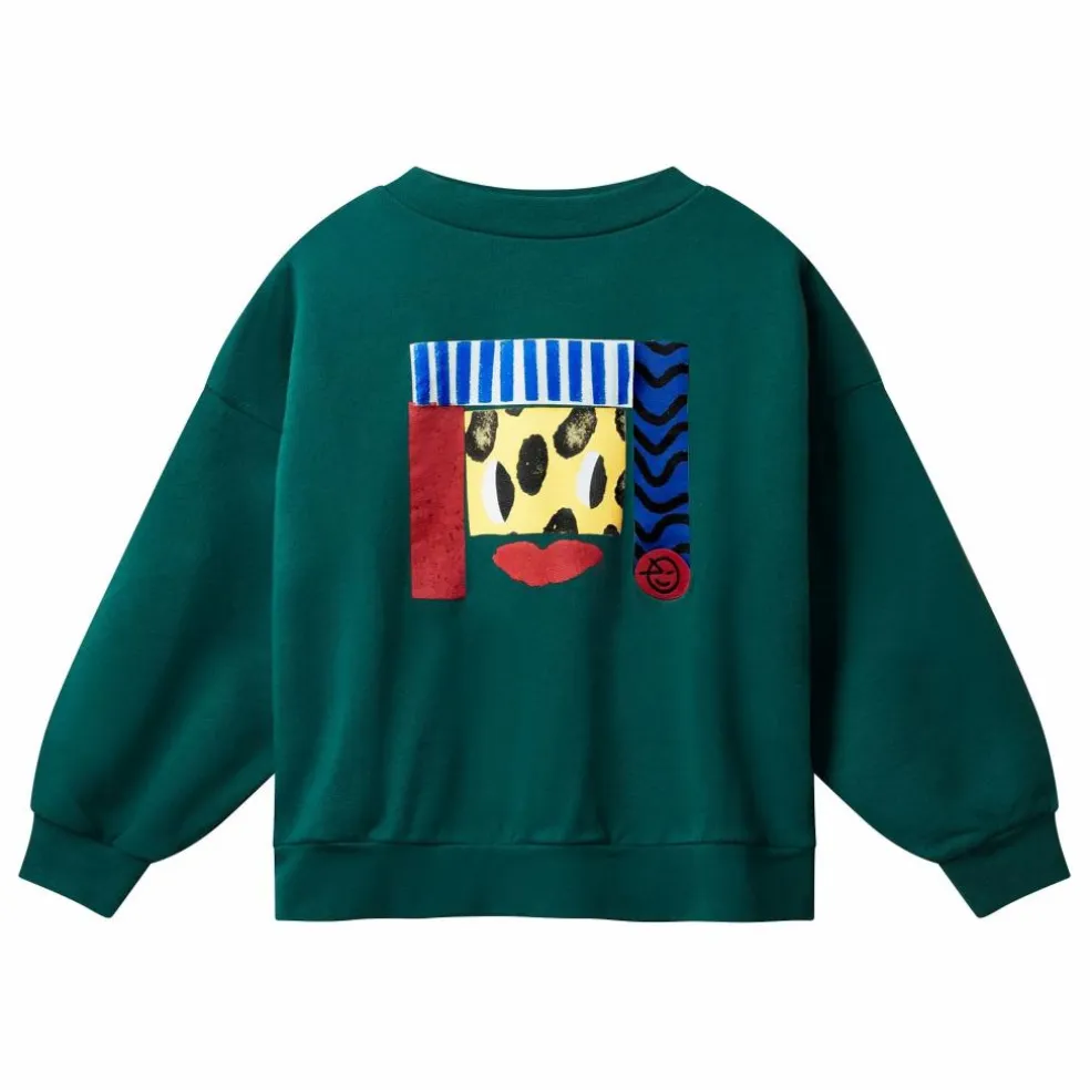 Sweat Bravo Coton Bio | Vert foncé