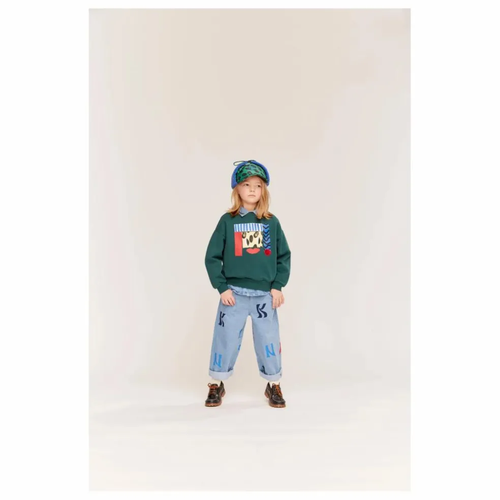 Sweat Bravo Coton Bio | Vert foncé