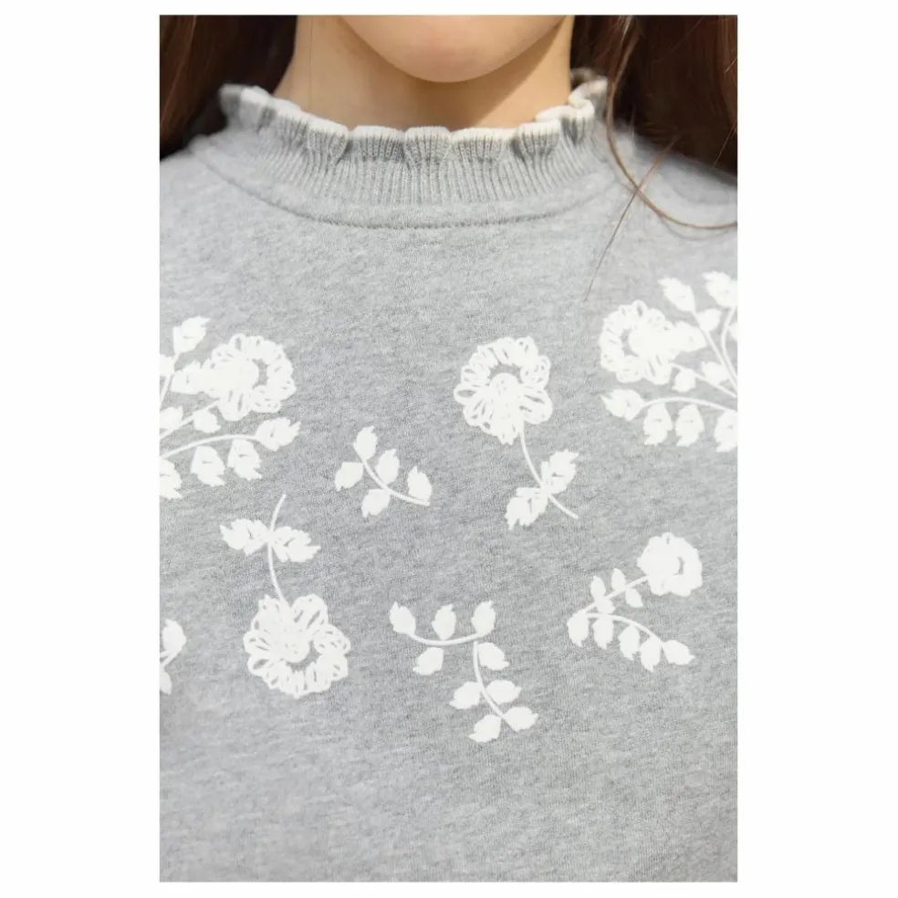 Sweat Brodé | Gris