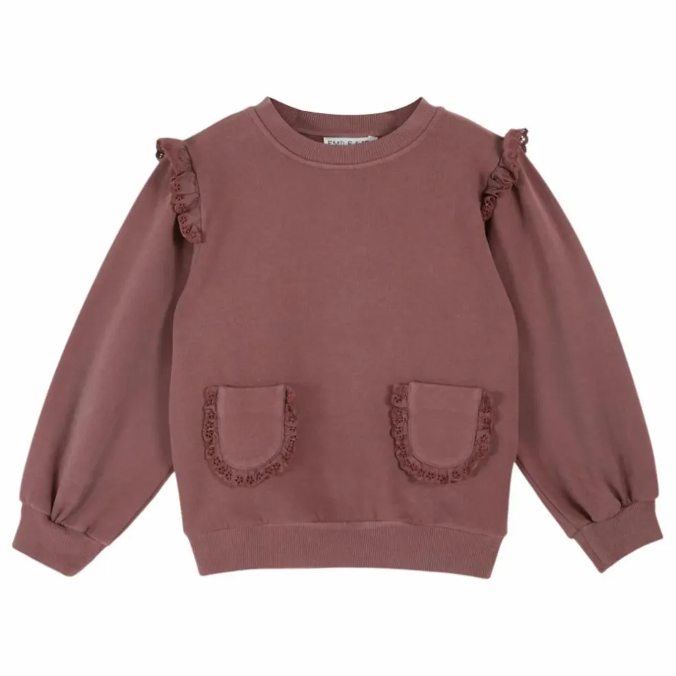 Sweat Broderie Anglaise Coton Bio | Violine