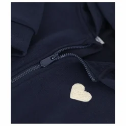 Sweat Capuche Cœur | Bleu marine