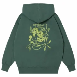 Sweat Capuche Logo | Vert foncé