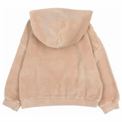 Sweat Capuche Velours Coton Bio | Rose