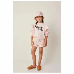 Sweat Cerise Volants | Rose pâle