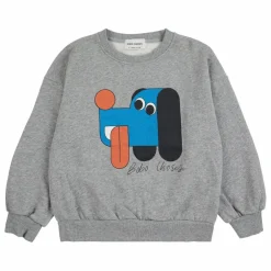 Sweat Chien Coton Bio | Gris chiné