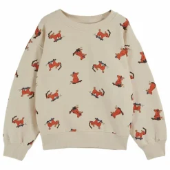 Sweat Chien Skateur | Ecru