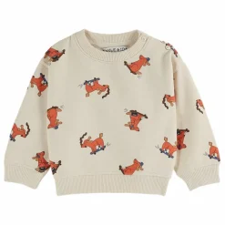 Sweat Chien Skateur | Ecru