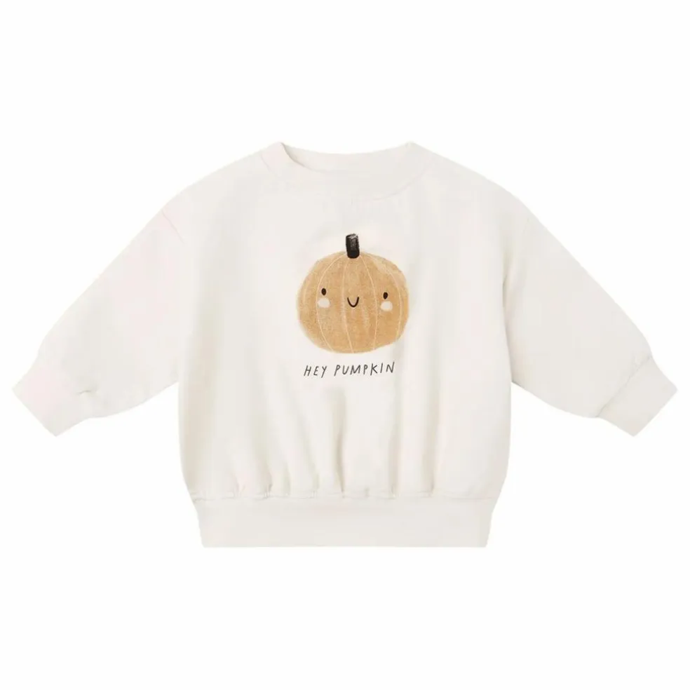 Sweat Citrouille Coton Bio | Ecru
