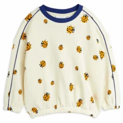 Sweat Coccinelles Jaunes Coton Bio | Ecru