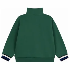 Sweat Col Cheminée Logo | Vert sapin