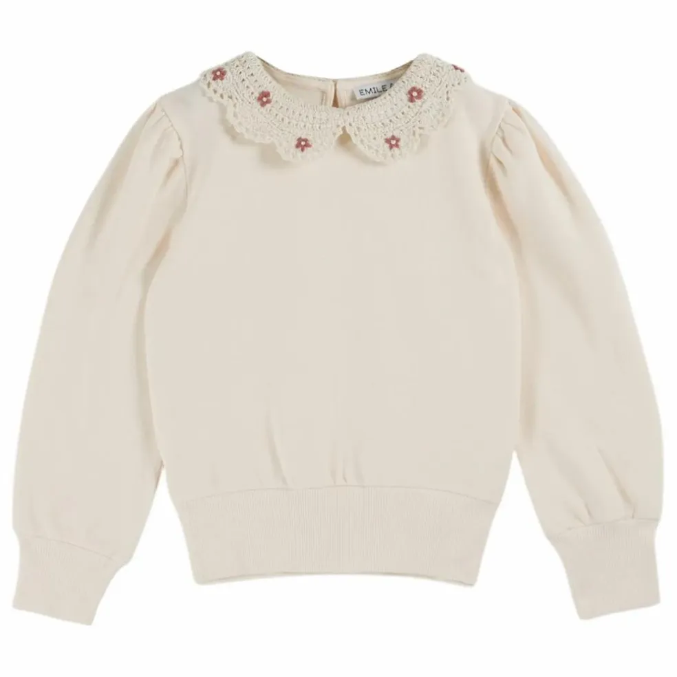 Sweat Col Claudine Coton Bio | Crème