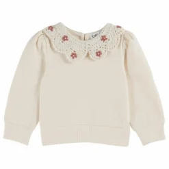 Sweat Col Claudine Coton Bio | Crème