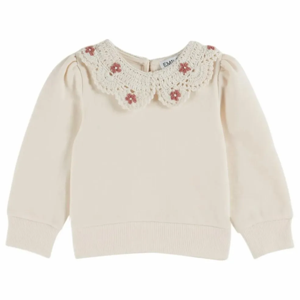 Sweat Col Claudine Coton Bio | Crème