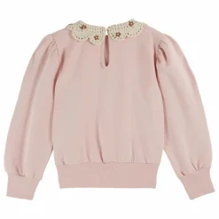 Sweat Col Claudine Coton Bio | Rose