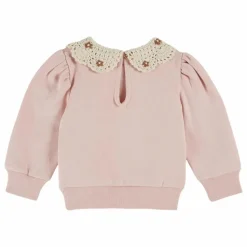 Sweat Col Claudine Coton Bio | Rose