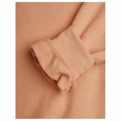 Sweat Col Cœur Coton Bio | Rose pâle