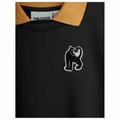 Sweat Col Panther Coton Bio | Noir