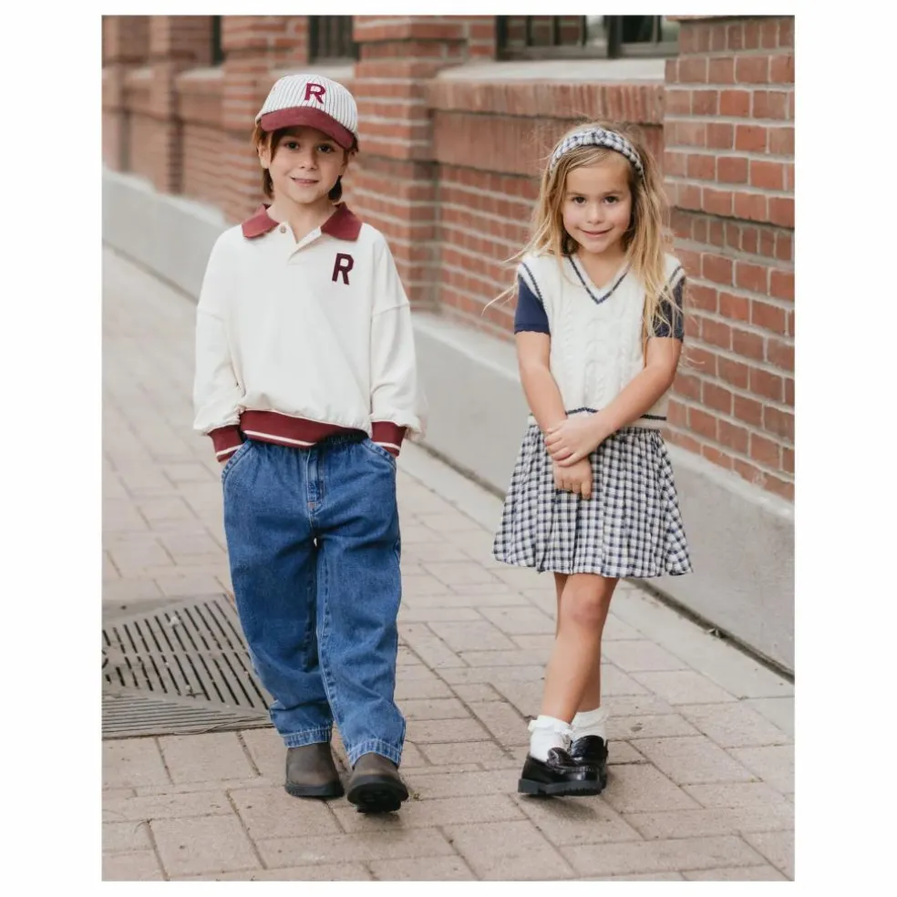Sweat Col Polo | Ecru
