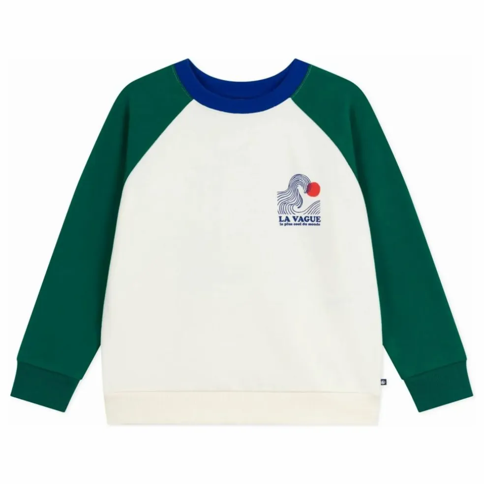 Sweat Colorblock La Vague | Ecru