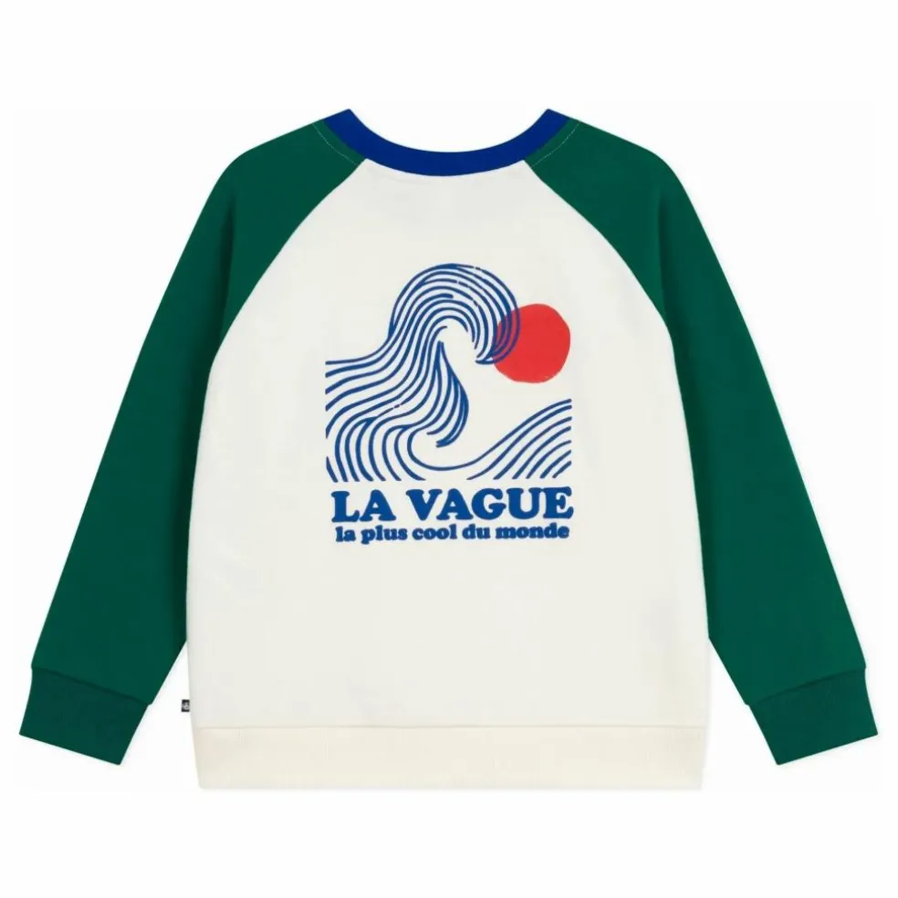 Sweat Colorblock La Vague | Ecru