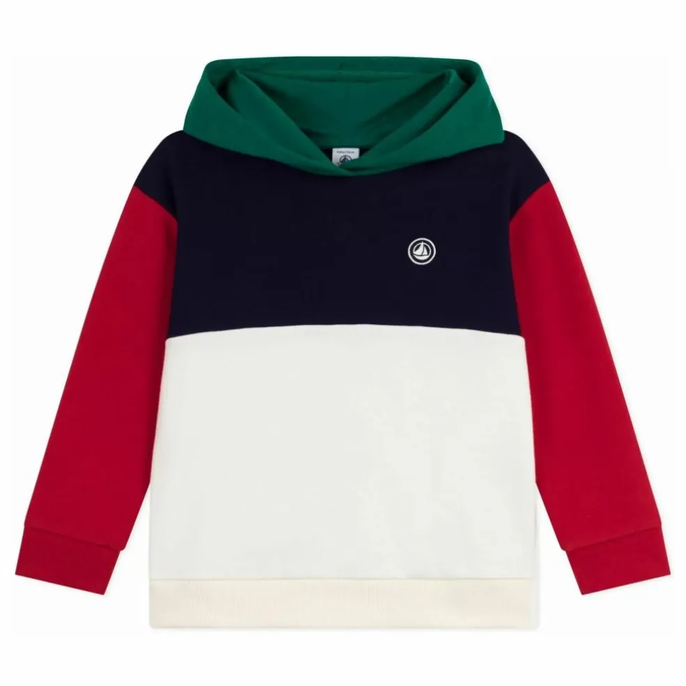 Sweat Colorblock Logo | Ecru