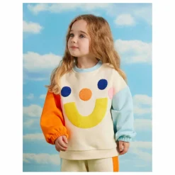 Sweat Colorblock Sourire | Crème