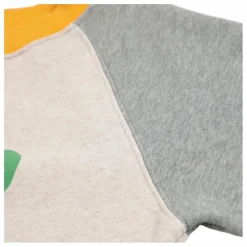 Sweat Colorblock Trèfle Coton Bio | Beige chiné