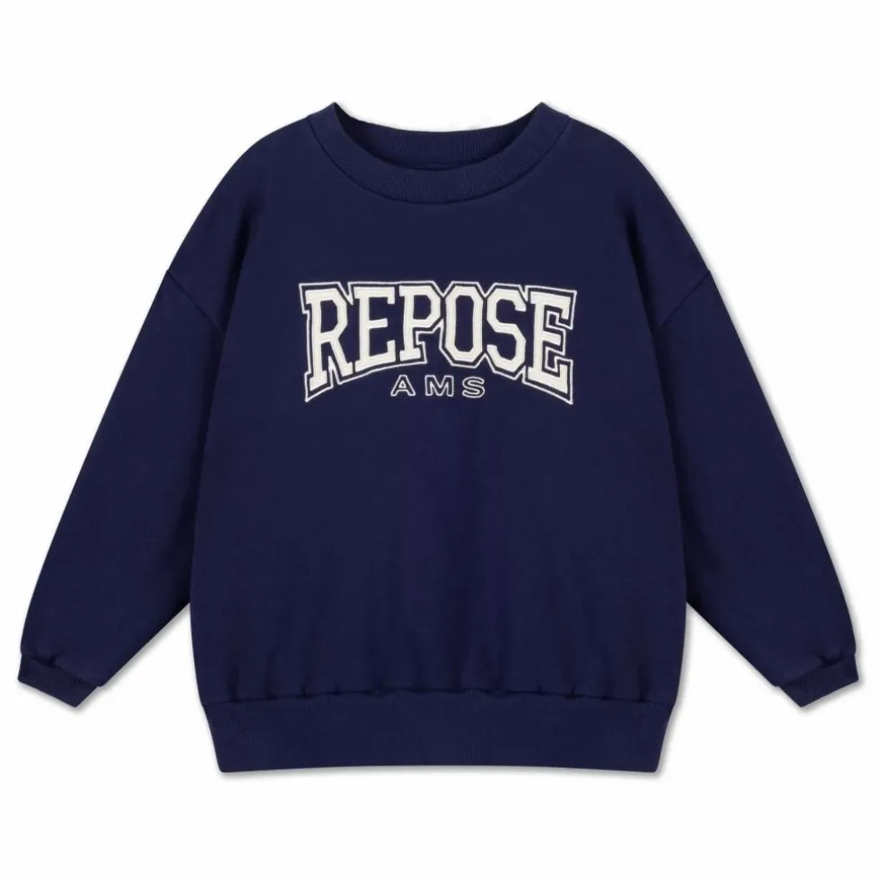 Sweat Cozydrop REPOSE AMS Coton Bio | Bleu marine