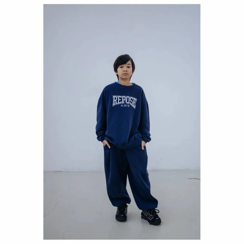 Sweat Cozydrop REPOSE AMS Coton Bio | Bleu marine