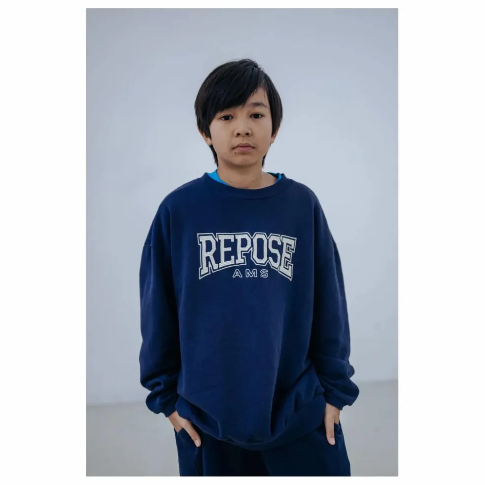 Sweat Cozydrop REPOSE AMS Coton Bio | Bleu marine