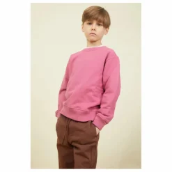 Sweat Crewneck Garçon Molleton Bio | Vieux Rose