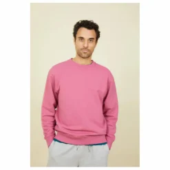 Sweat Crewneck Homme Molleton Bio | Vieux Rose