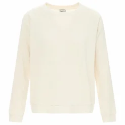 Sweat Côtelé Basic Coton Bio | Blanc cassé