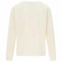 Sweat Côtelé Basic Coton Bio | Blanc cassé