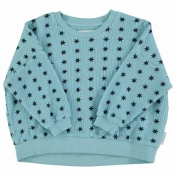 Sweat Côtelé Etoiles Coton Bio | Bleu
