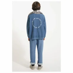 Sweat Côtelé Piupiuchick Coton Bio | Bleu pétrole