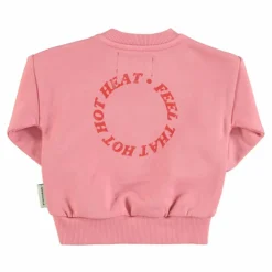 Sweat Cœur Coton Bio | Rose