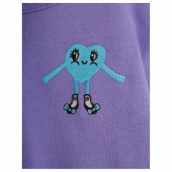 Sweat Cœur Coton Bio | Violet