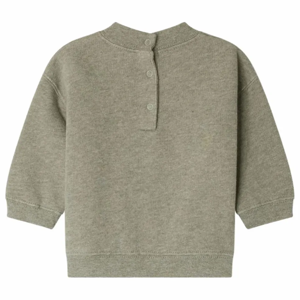 Sweat Dady Molleton Coton Bio | Gris chiné